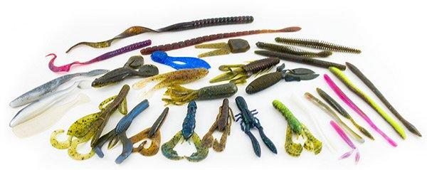 best plastic for fishing lures THKFISH Soft Bait Bass 20pcs, Color 2-20pcs and create unforgettable fishing memories! Favorite soft plastics for Lake