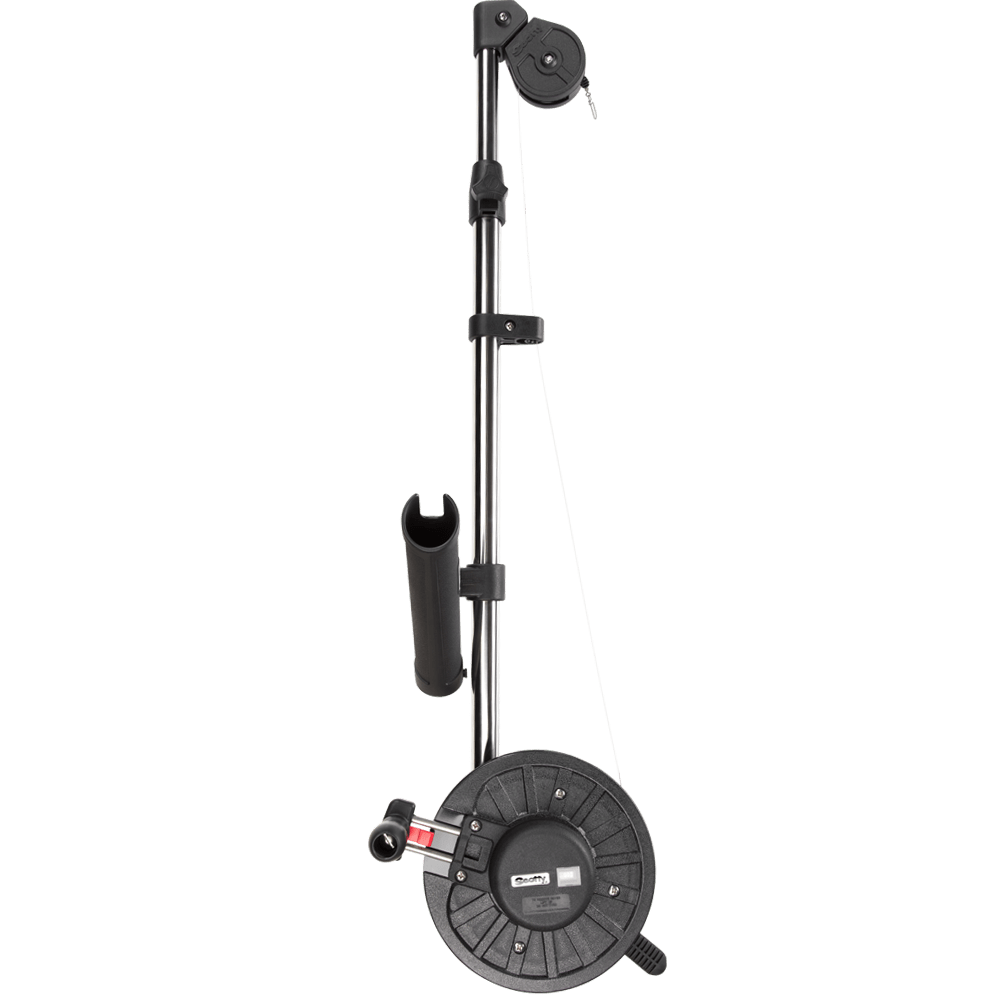 Scotty #1091 Longarm Manual Downrigger w/ 60-Inch Telescopic Boom Combo Pack