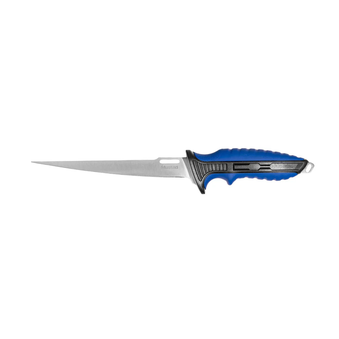 Mustad 7in Fillet Knife With Spoon Blue