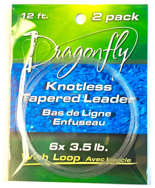 Dragonfly Knotless Tapered Leaders 2 Pack