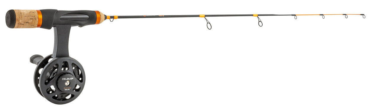 celsius ice fishing reel Celsius C1 26" Ice Fishing Combo, Light, Flat Line Reel