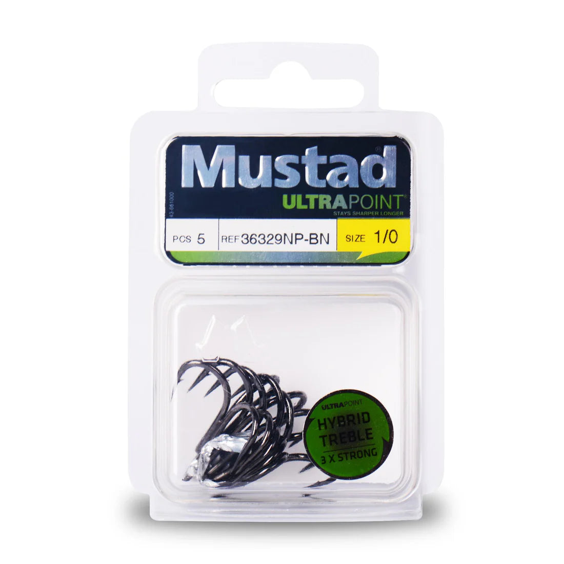 Mustad Treble Hook 3X Strong