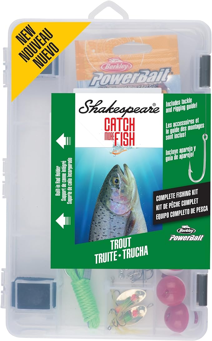 berkley complete fishing kit Shakespeare Catch More Fish Fishing Tackle Kit