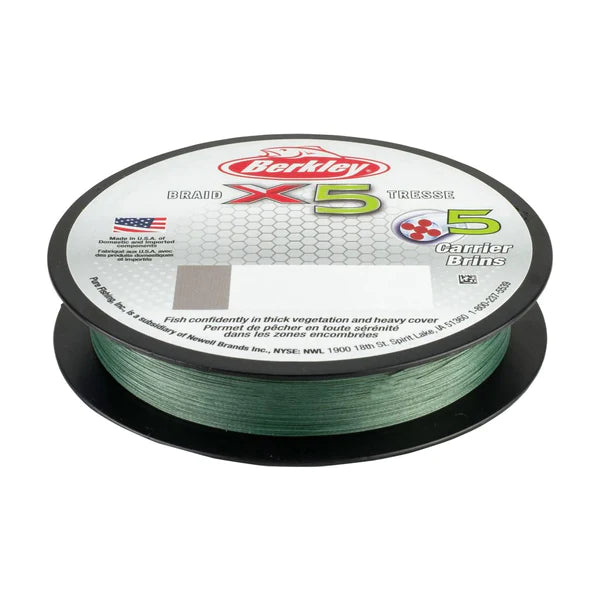 Berkley X5 Braided Fishing Line, Green