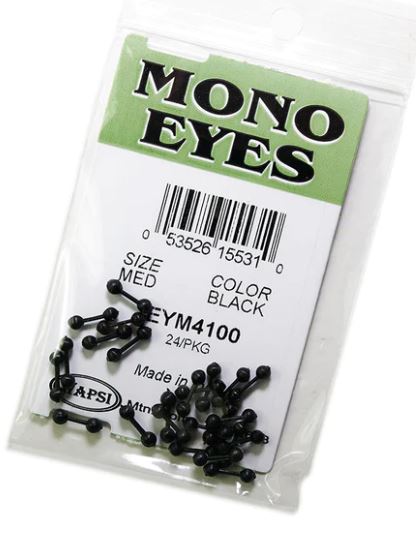 Mono Eyes Black  - Med  24PK