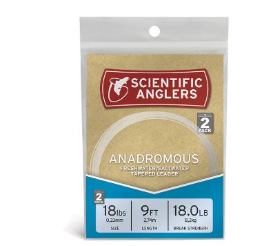 Scientific Anglers Anadromous Leaders 2PK 9' OR 12'