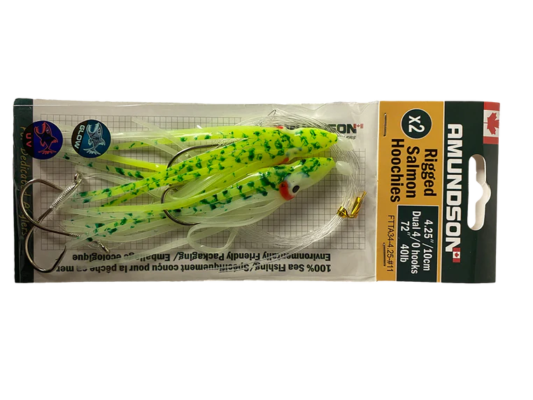 Amundson Rigged Salmon Hoochies 2 Pack