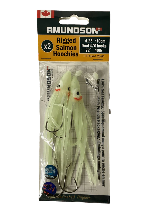 Amundson Rigged Salmon Hoochies 2 Pack