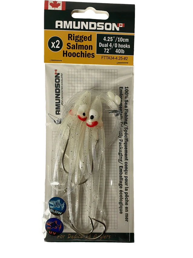 Amundson Rigged Salmon Hoochies 2 Pack