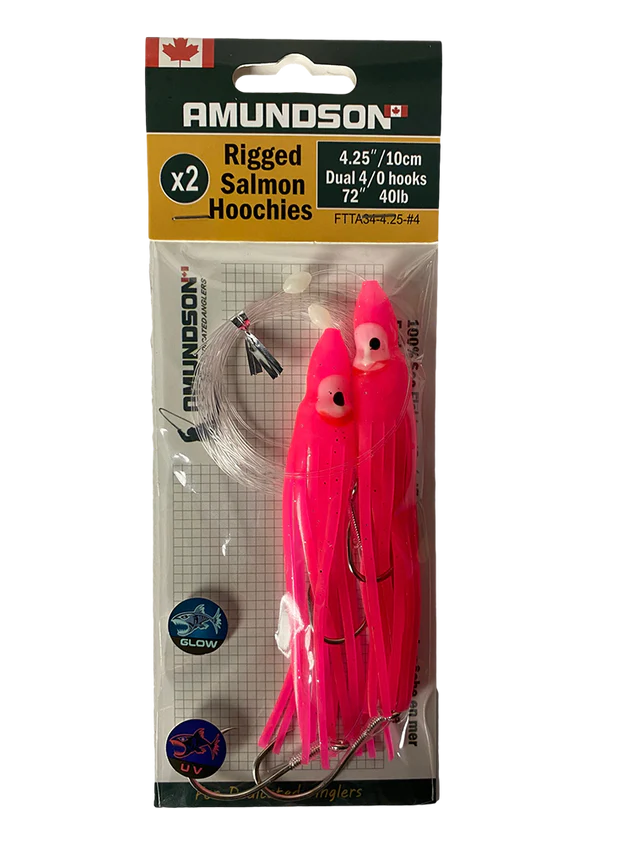 Amundson Rigged Salmon Hoochies 2 Pack