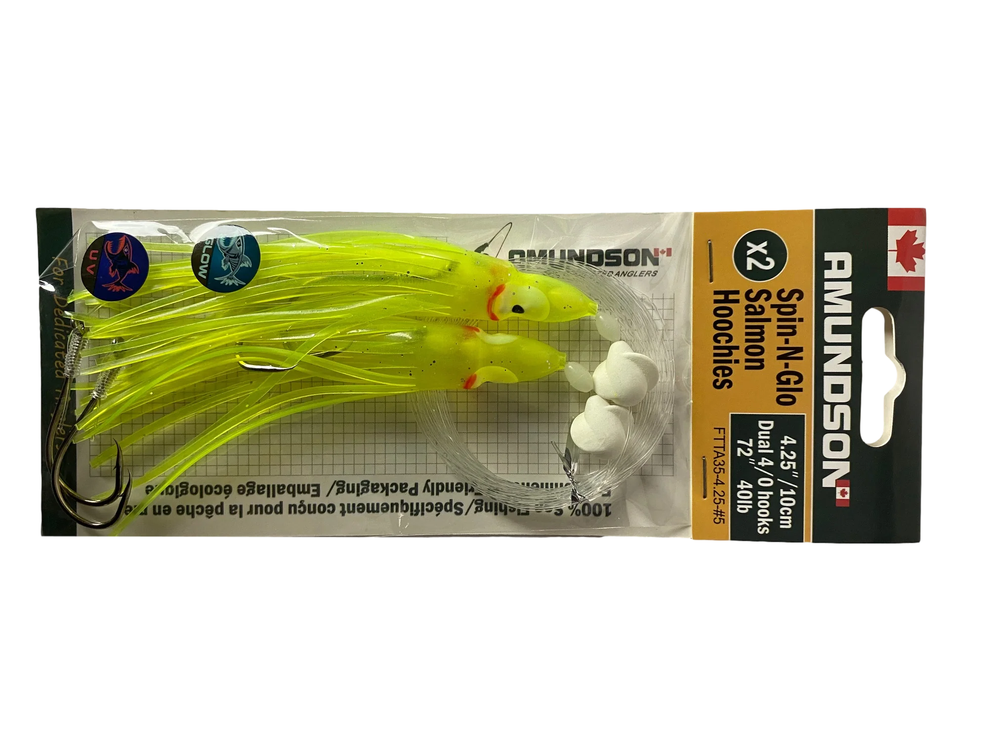 Amundson Rigged Salmon Hoochies 2 Pack