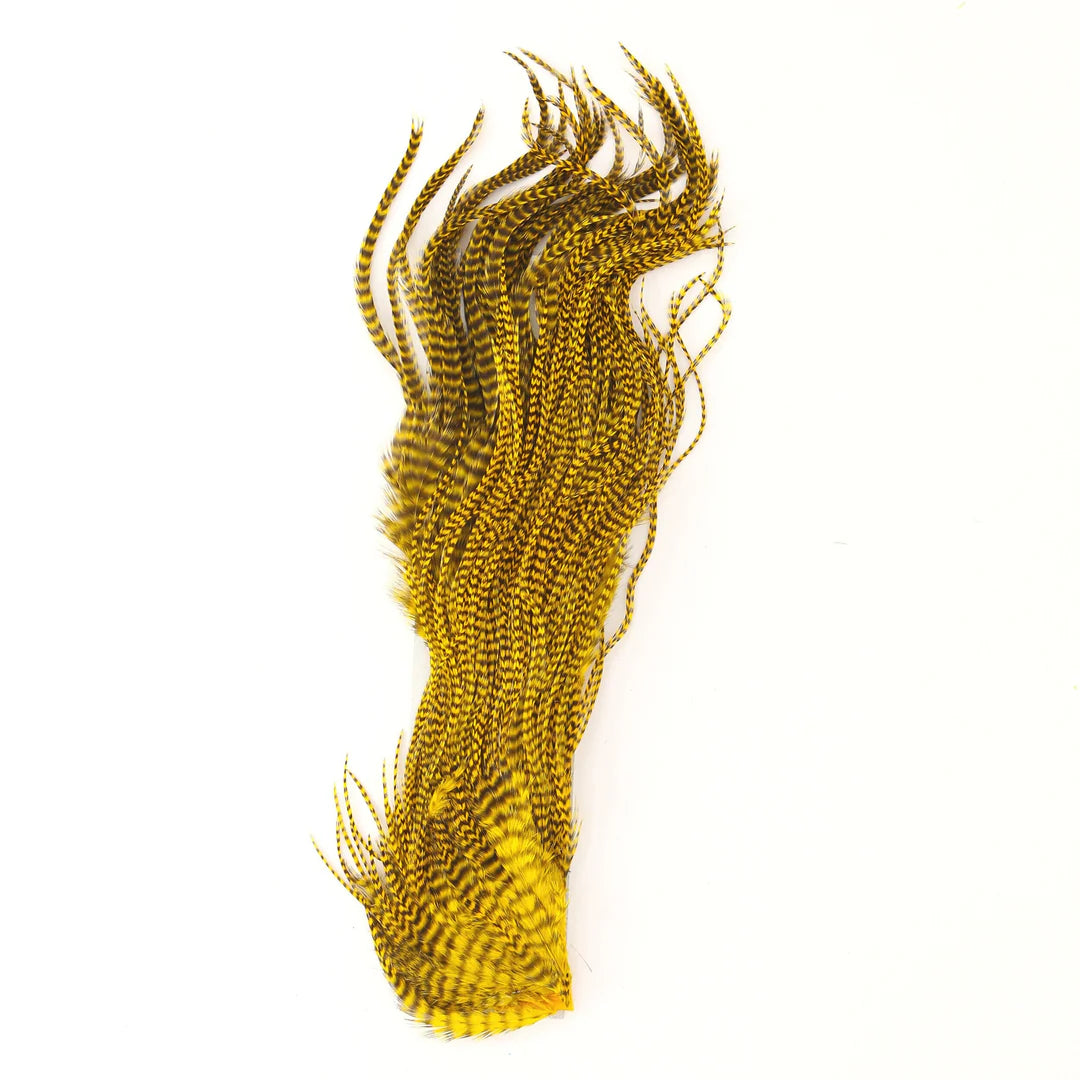 Hareline Half Grizzly Saddle