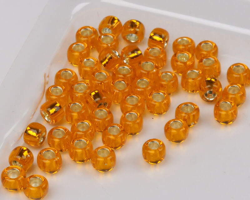 Hareline Tyers Glass Beads Orange-Large