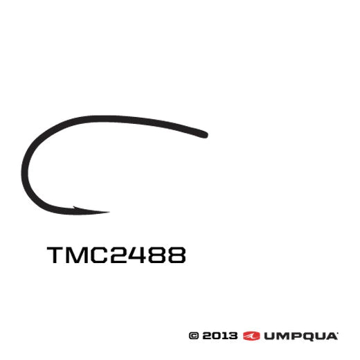 Tiemco TMC 2488 Nymph Fly Hook - 25 hooks