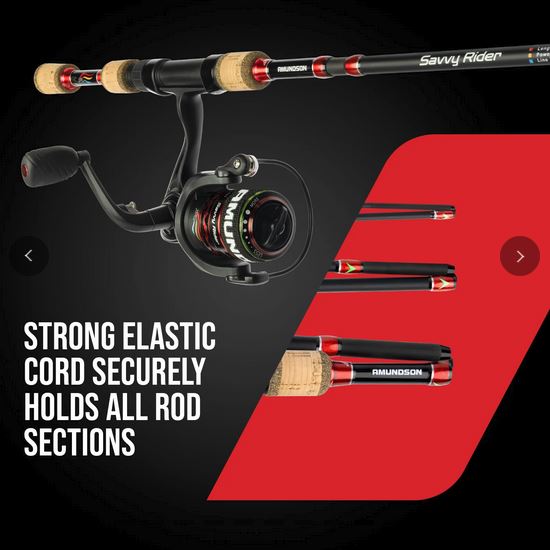 Savvy Rider Folding Fishing Rod Combo (All-in-One Fishing Kit)