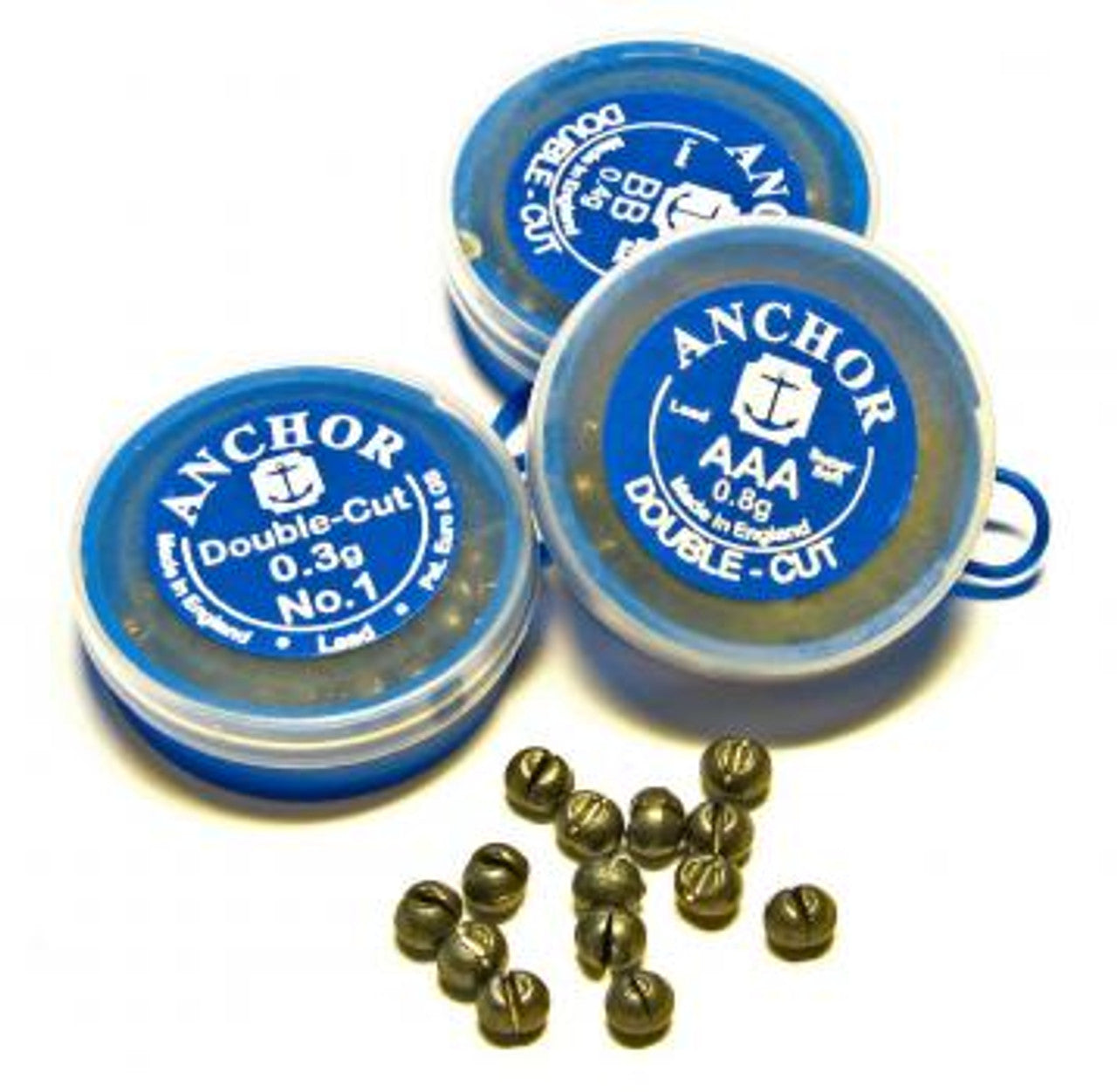 Anchor Double Cut Round Lead Split Shot Refill