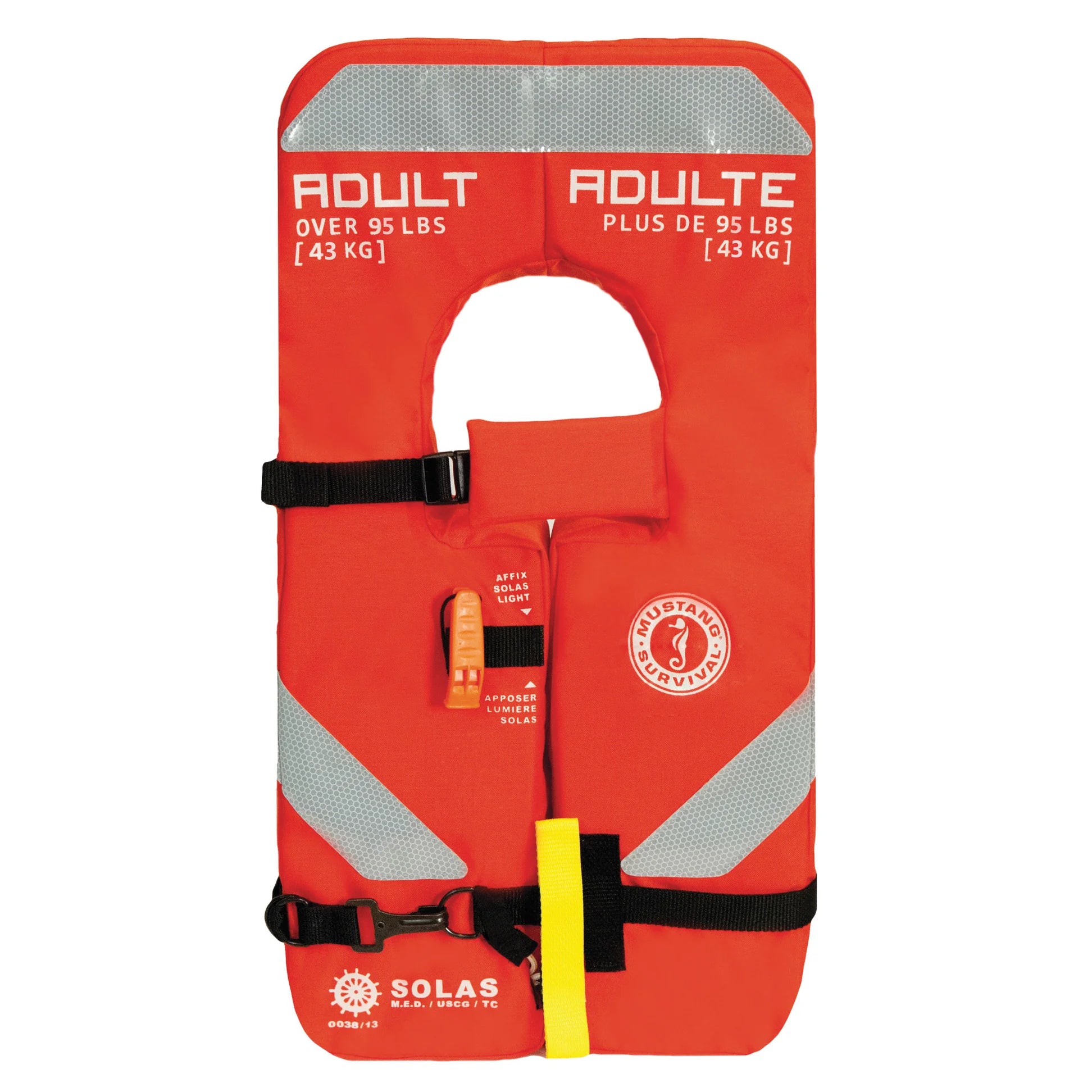 Mustang Adult SOLAS Type 1 Adult Life Jacket MV8040