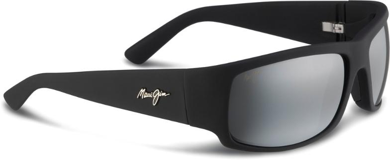 MAUI JIM BLACK MATTE WORLD CUP GREEN LENS