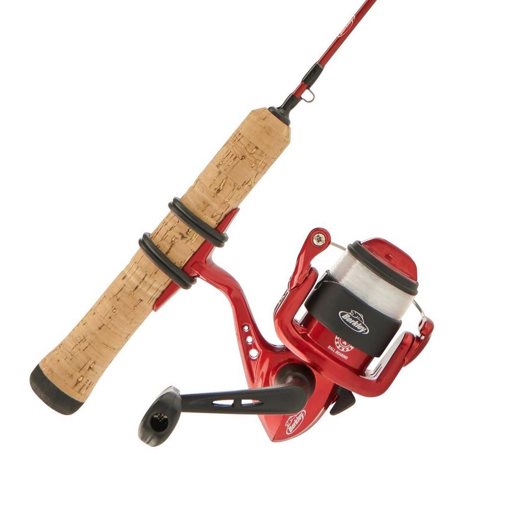 BERKLEY Cherrywood Hd 26 In Ml Ice Fishing Spinning Rod And Reel Combo