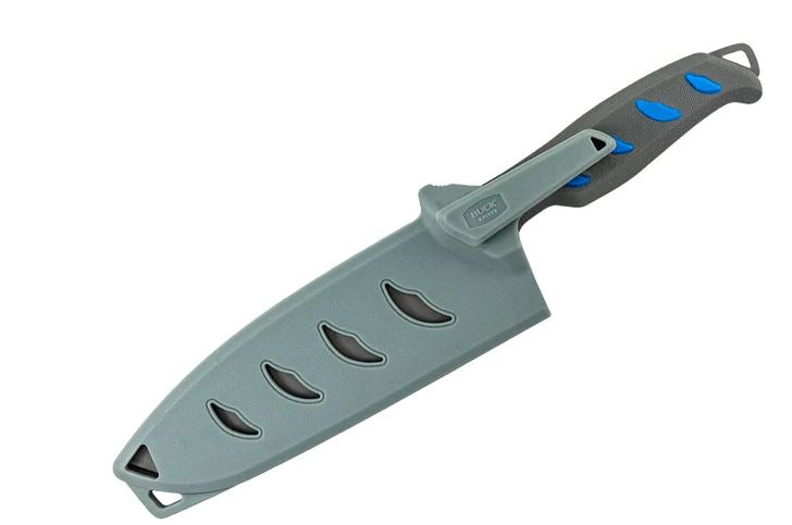 Buck Hookset 6" Cleaver Salt Water Knife Blue/Gray