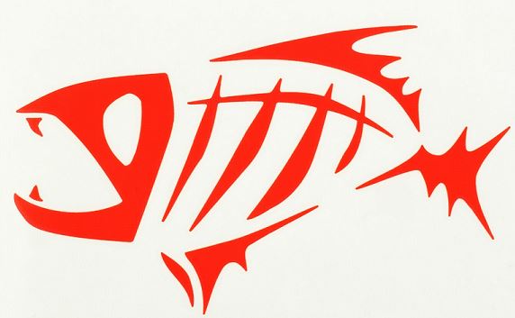Gloomis 7in Fear No Fish Decal