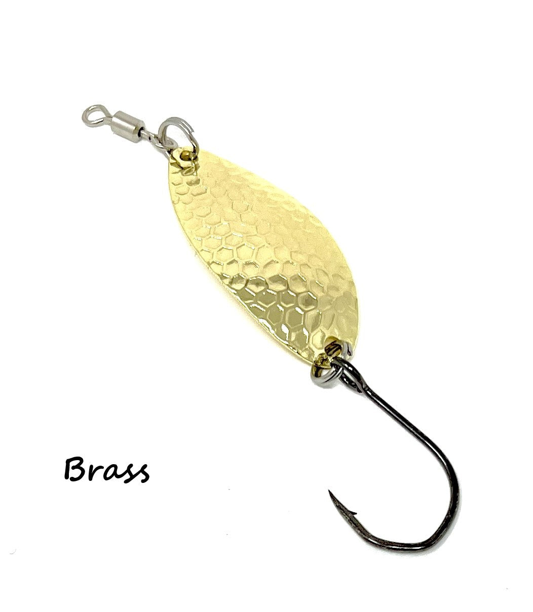 1 Pieces Metal Baits Penis Spoon Fishing Lures With Feather Treble