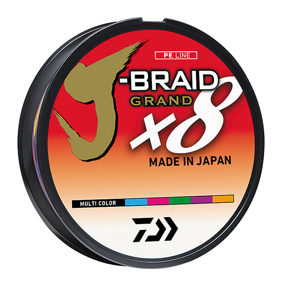 Daiwa J-Braid  x8 Grand Braided Line - Multi Color