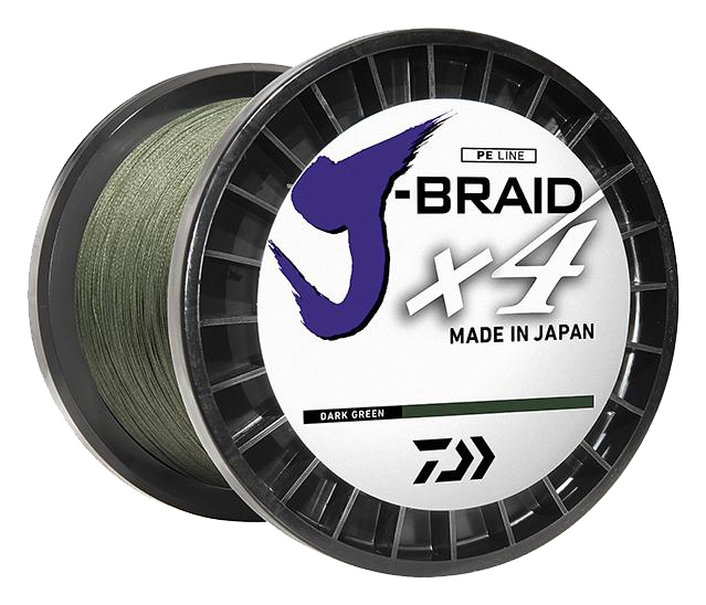 Daiwa J-Braid x4 Braided Line - Dark Green