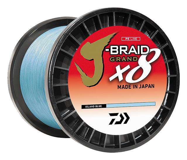 Daiwa J-Braid x8 Grand Braided line Island BLue