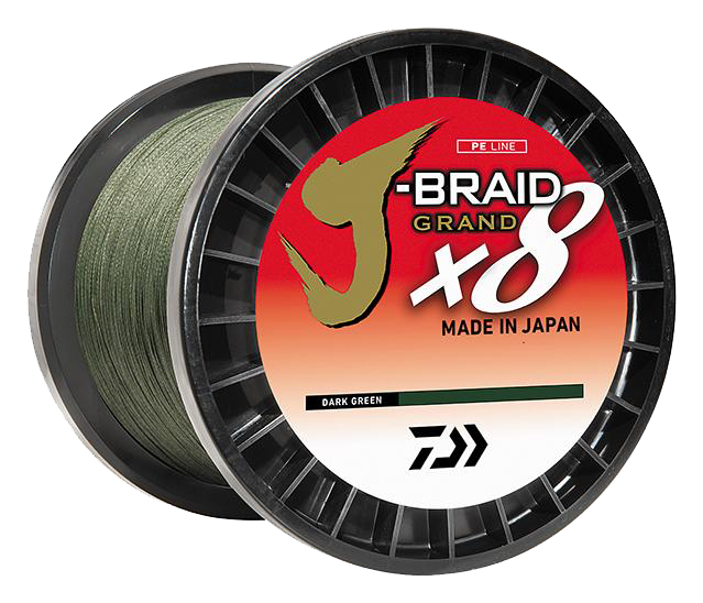 Daiwa J Braid x8 Grand Braided Line - Dark Green