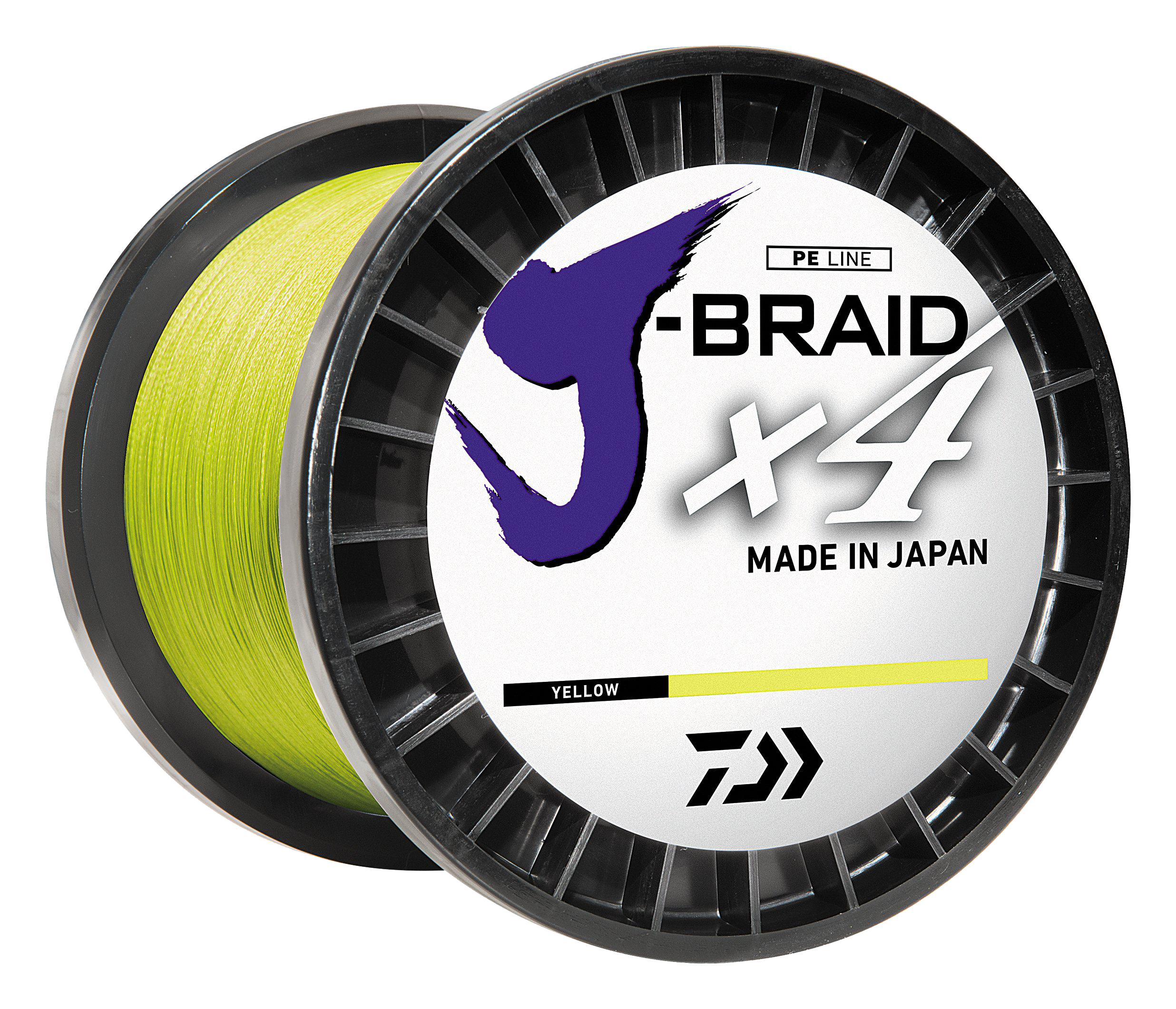 Daiwa J-Braid x4 Braided Line - Fluorescent Yellow