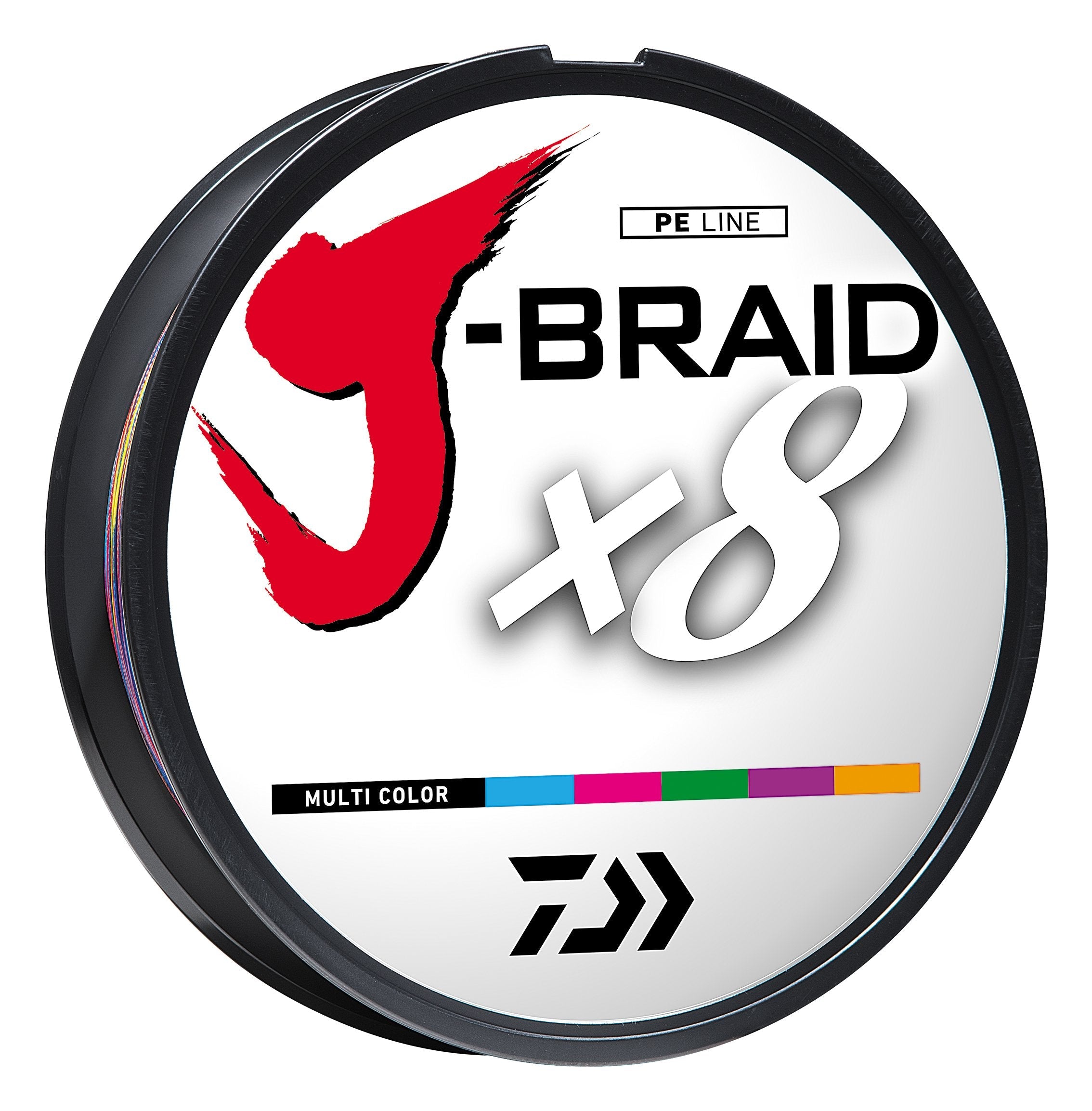 Daiwa J-Braid x8 Braided Line - Multi Color 330 Yard