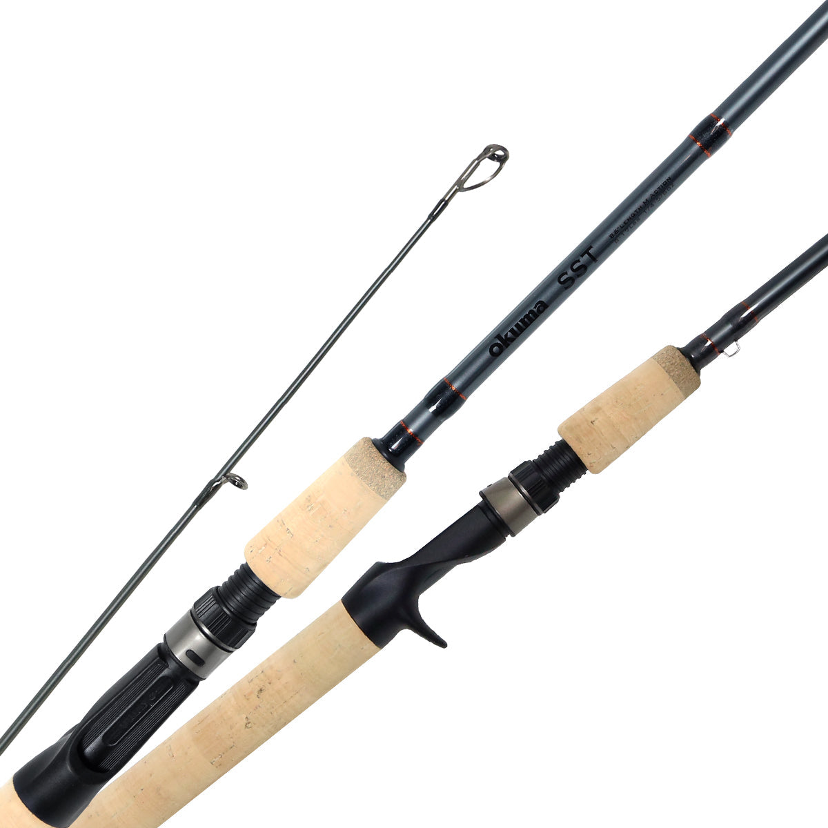 Long Handle Soft Cork Grip Fishing Rod Handle and Plastic Reel Seat