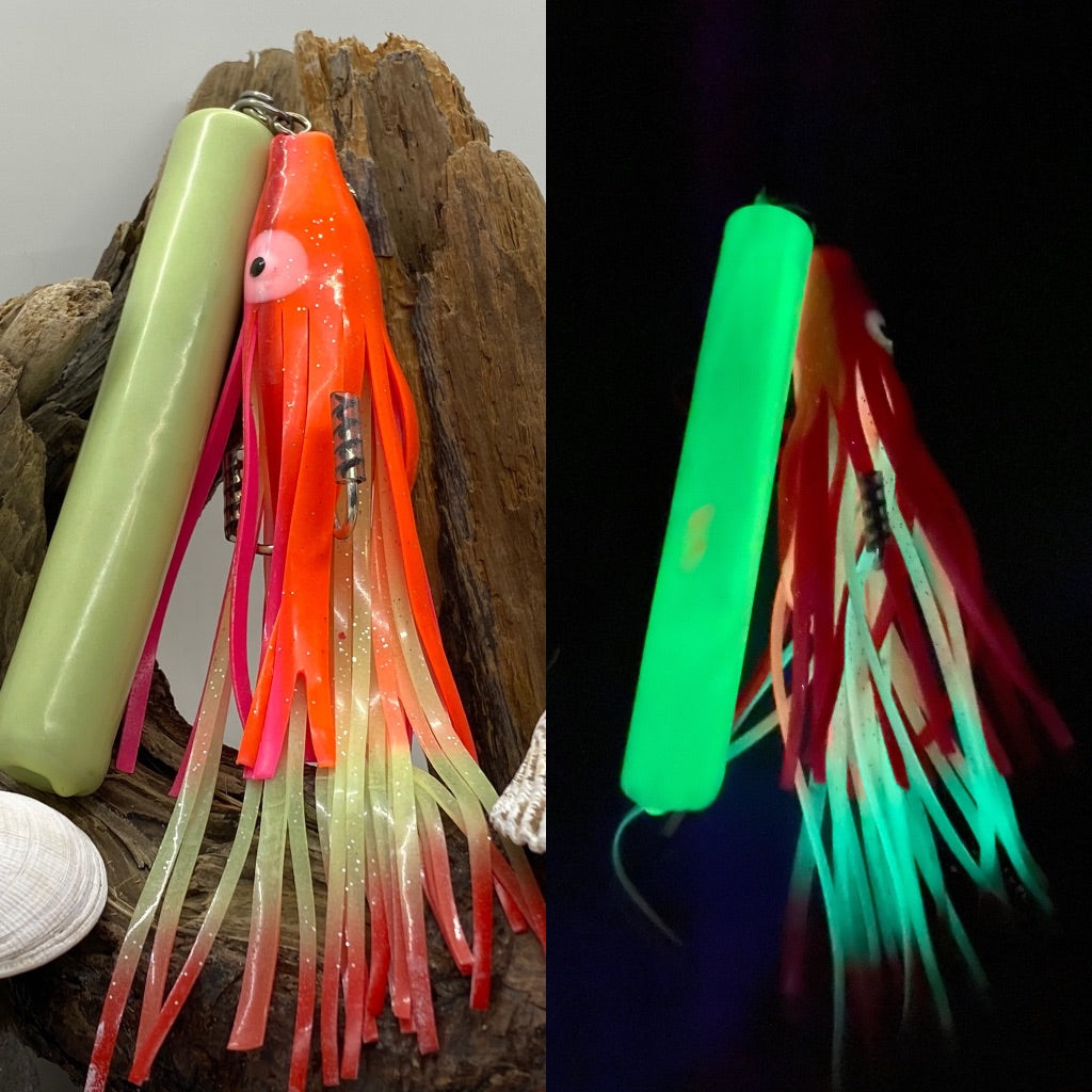 Halibut Jig Lures - Mud Raker GLOW Assorted Color