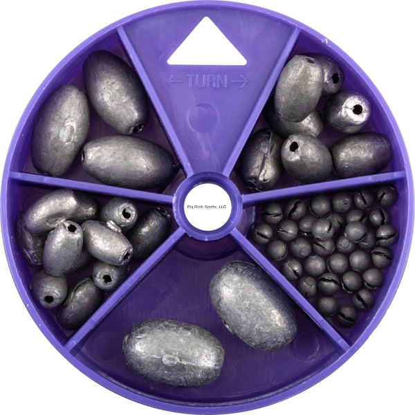 Danielson Egg and Split-Shot Sinker 55Pc Dial Box