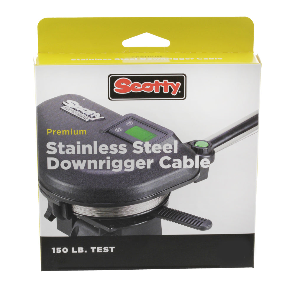 SCOTTY 1002 150lb. - Premium Stainless Steel Downrigger Cable - 400 ft.