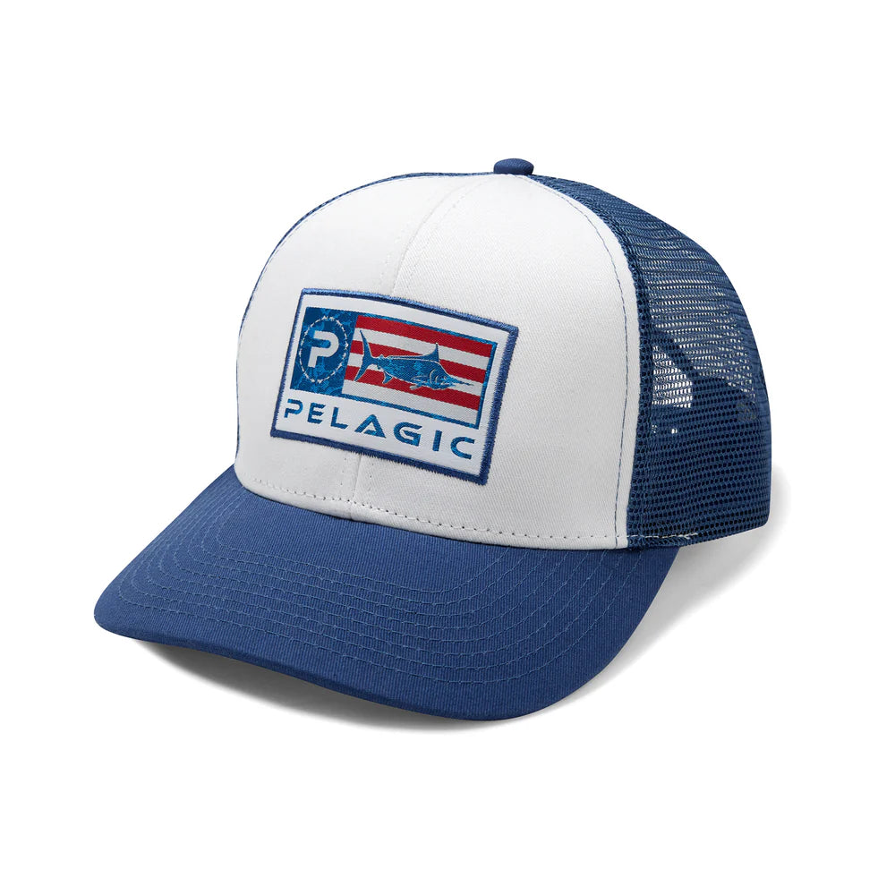 Pelagic Echo Gyotaku Performance Trucker Hat