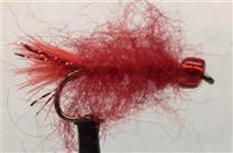 RED BEAD HEAD MICRO LEECH - RED