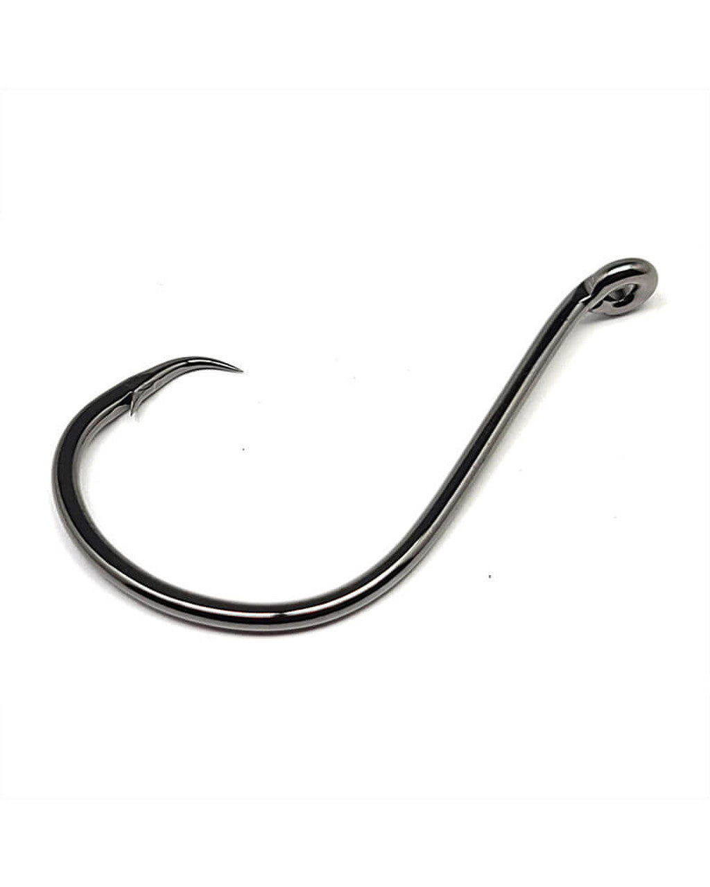 Maruto Barbless Grabber Siwash Hook Size 5/0 Long Shank Black Nickel 4pk |B6