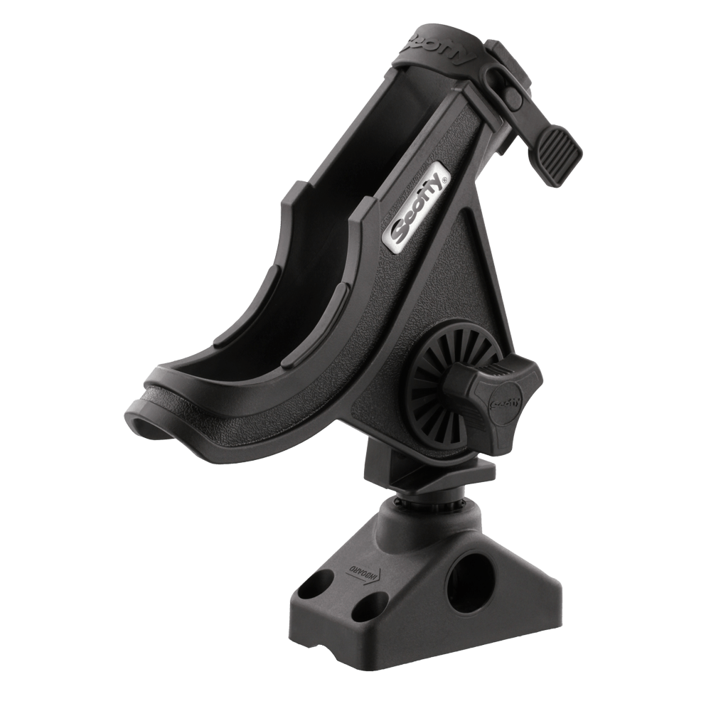 Scotty #280 Baitcaster & Spinning Rod Holder with Combination Side/Deck Mount