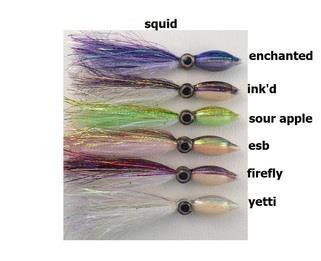 OLYMPIC TACKLE SQUID FLIES