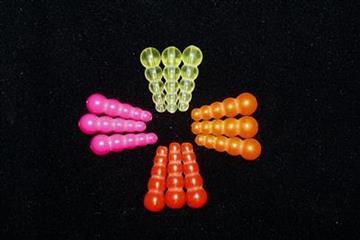 ORANGE STACK BEAD 20 PK