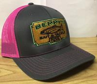 BERRY'S CHARCOAL/PINK MESH TRUCKER HAT