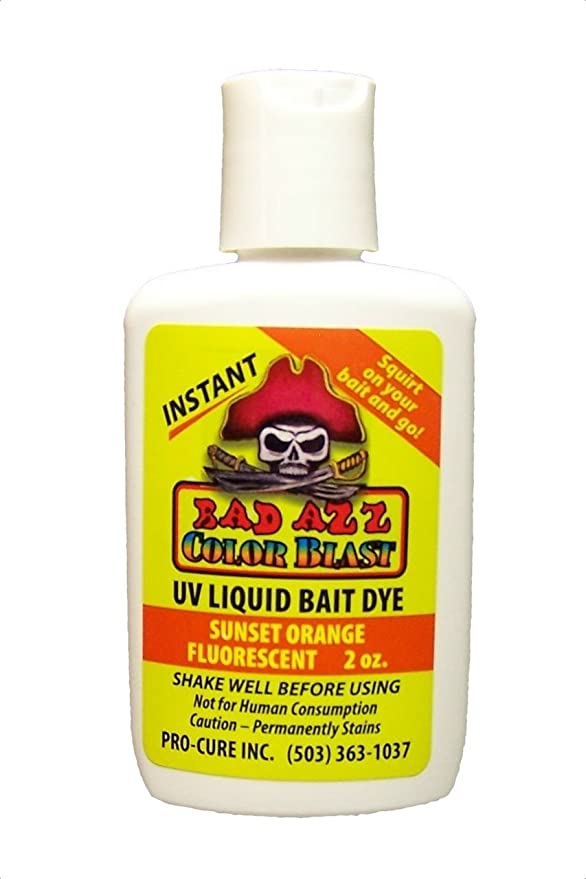 Pro-Cure Bait Scents Bad Azz Color Blast Liquid Dye - Orange