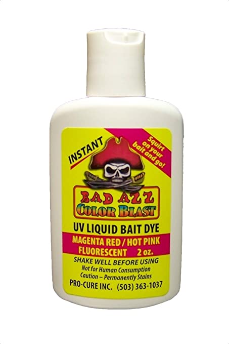 Pro-Cure Bait Scents Bad Azz Color Blast Liquid Dye Red Pink