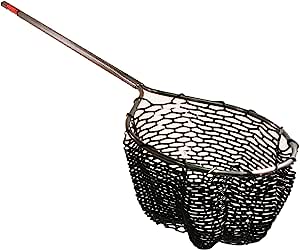 3059 17x19 Frabill Sportsman Rubber Net | Knot-Free Thermoplastic Rubber Netting | Available in Black or Clear