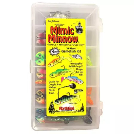 Northland® Fishing Tackle Mimic Minnow Gamefish Kit (18 Piece)