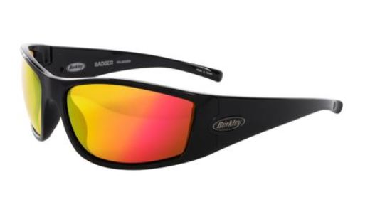 Berkley Badger Sunglasses  GLOSS BLK/COPPER RED MIRROR