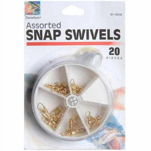 Dial A Swivel Black Snap Swivel 20pcs