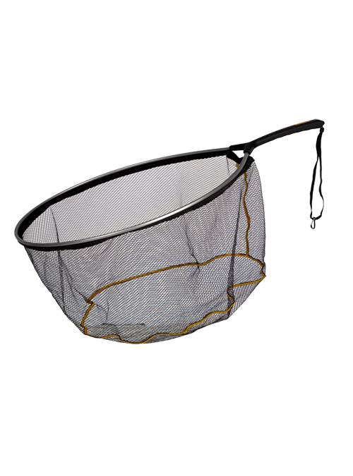 SF Fly Fishing Landing Net Soft Rubber Mesh Trout Net Catch and Release Net  Black Magnet/Small Holes Net Square Head